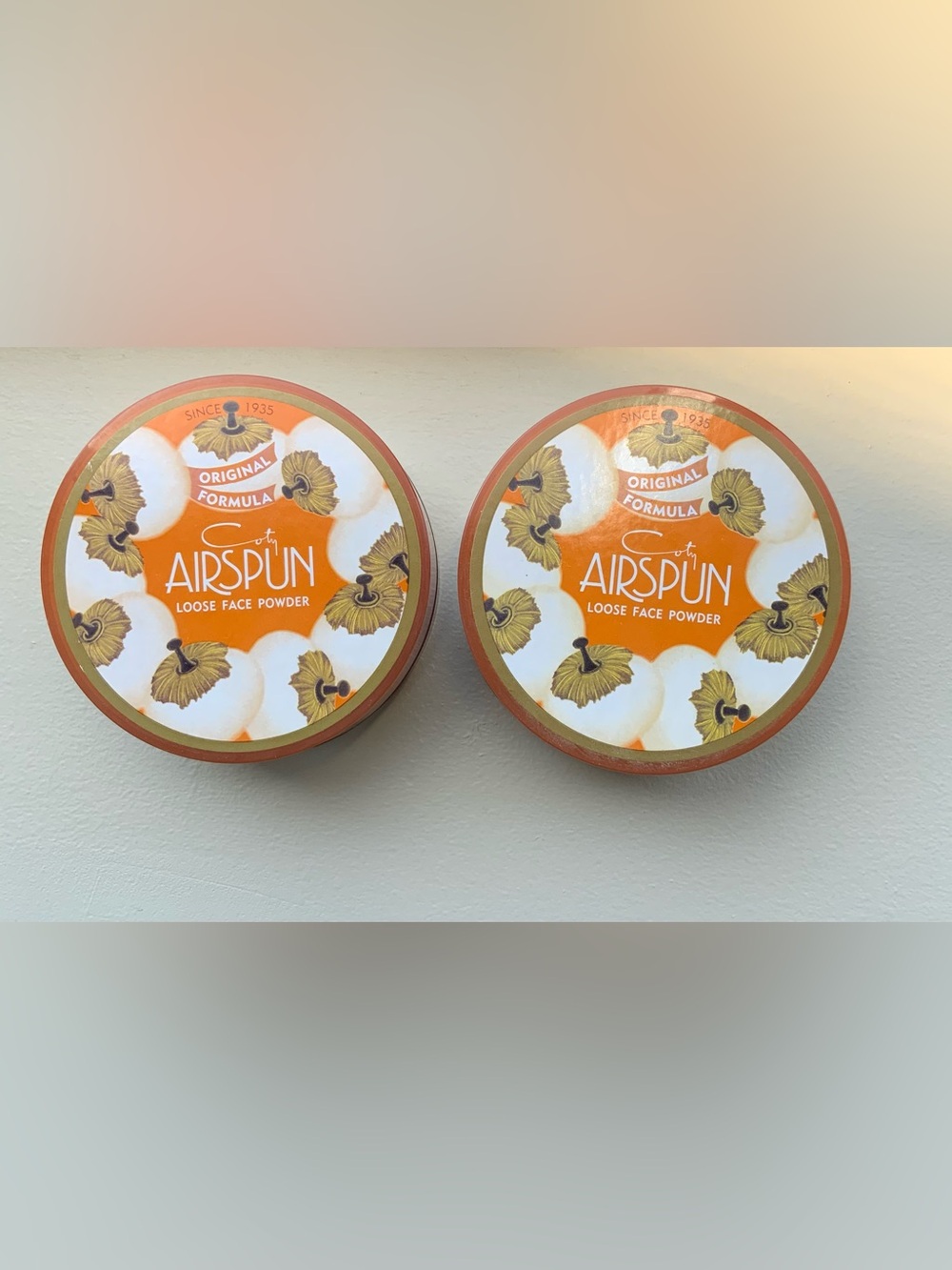 2xCoty• Airspun LOOSE FACE POWDER 1.2 oz  070-11 & 070-41